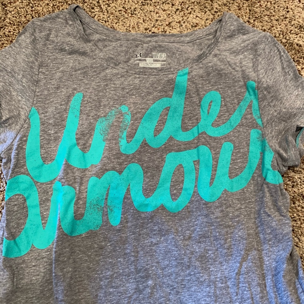 Girls Under Armour detailed top